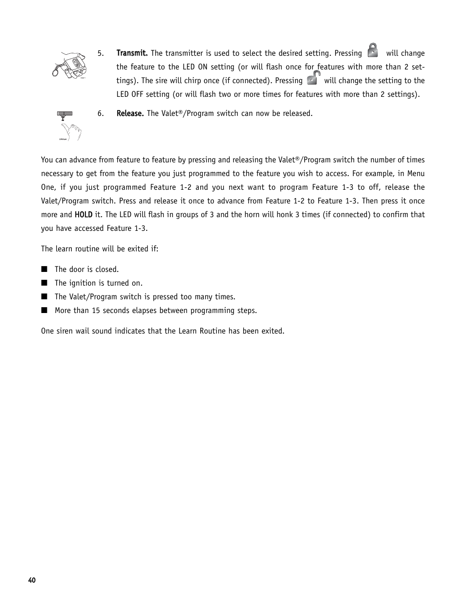 Directed Electronics SR6000 User Manual | Page 40 / 57