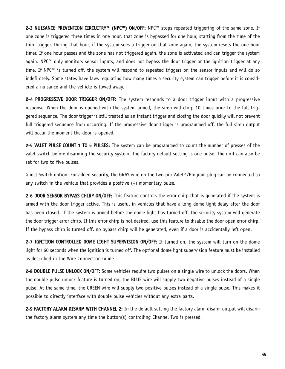 Directed Electronics SR6000 User Manual | Page 45 / 57