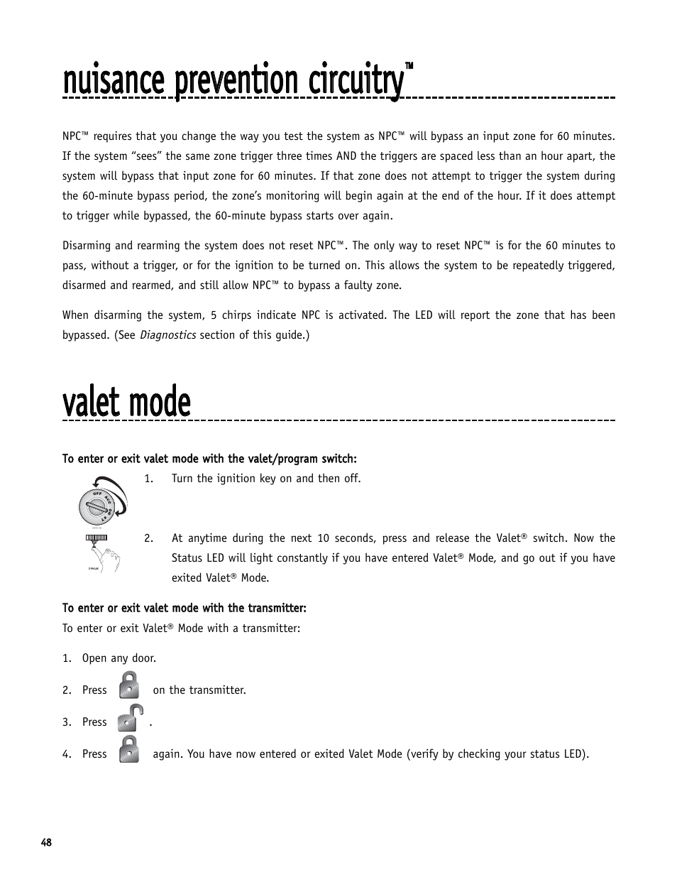 Vvaalleett m mooddee | Directed Electronics SR6000 User Manual | Page 48 / 57