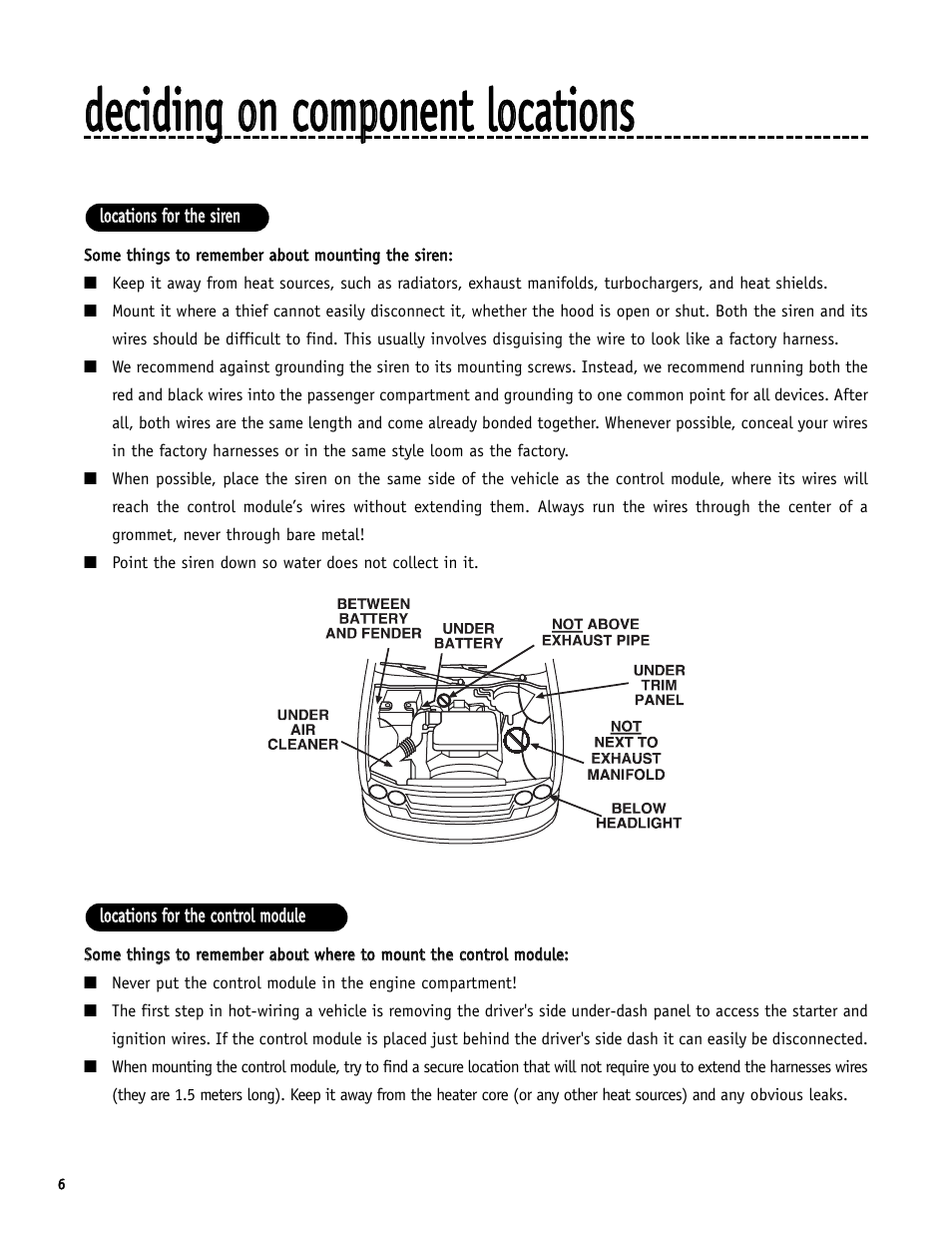 Directed Electronics SR6000 User Manual | Page 6 / 57