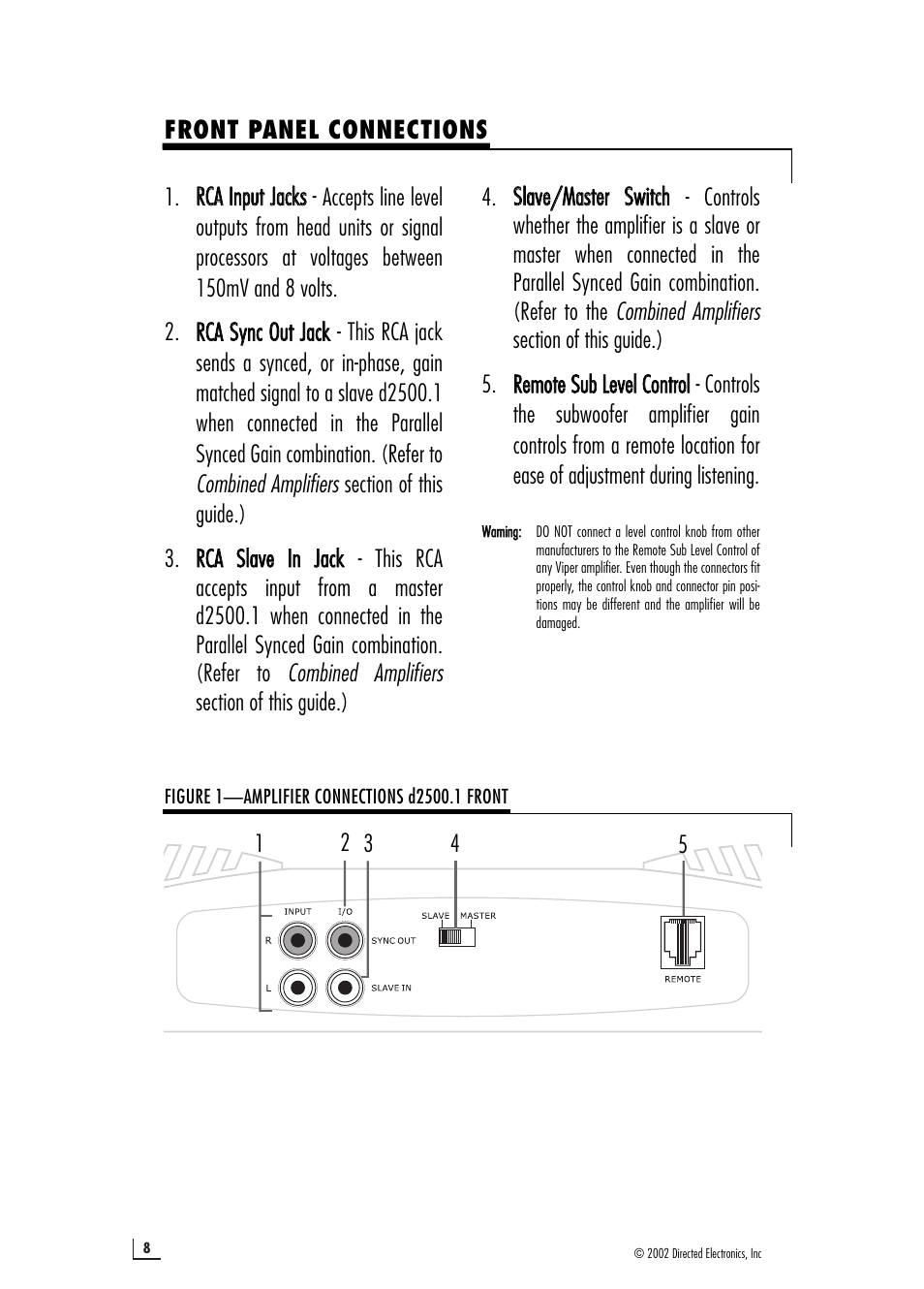 Directed Electronics 64601910 d2500.1 User Manual | Page 8 / 20