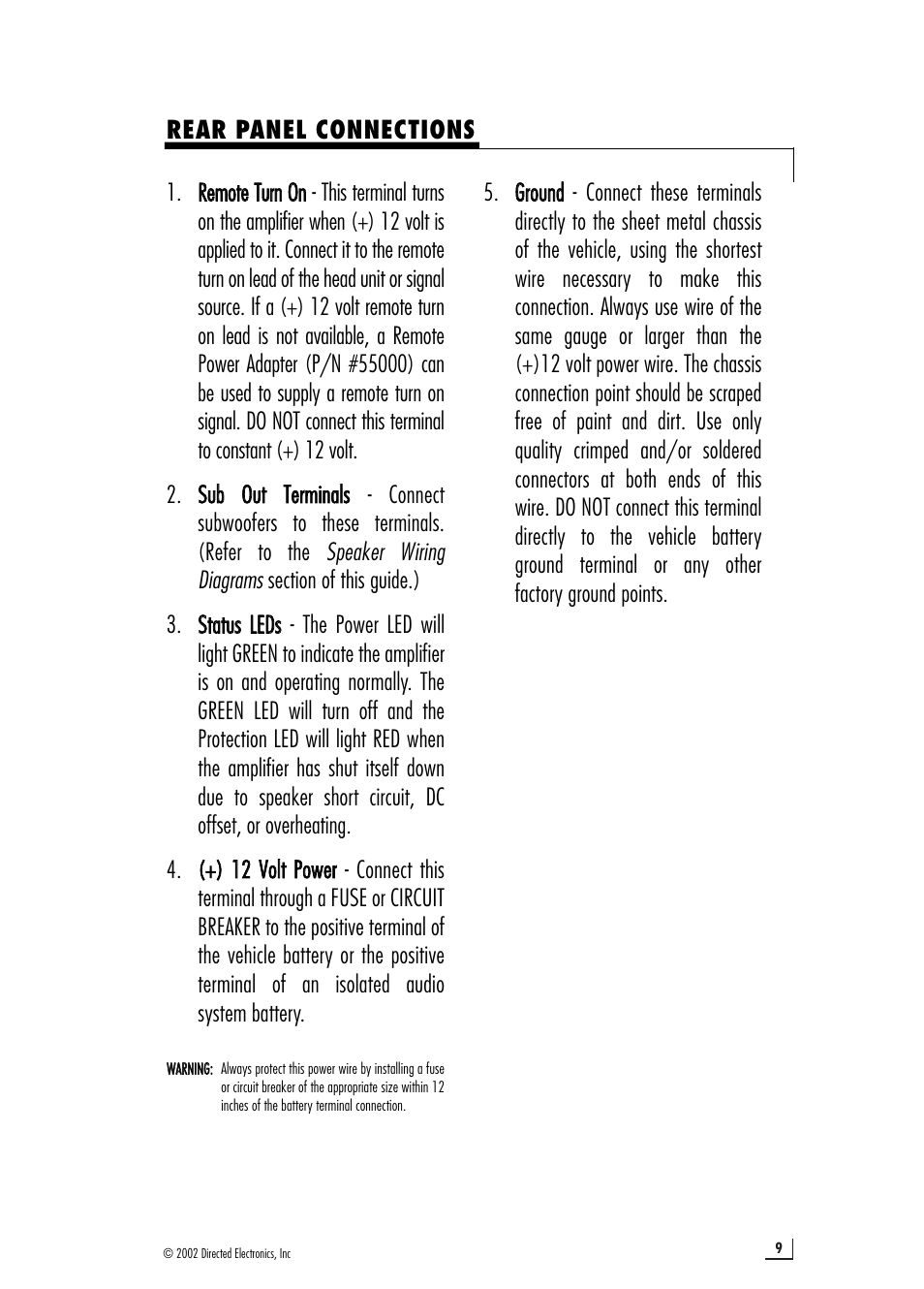 Directed Electronics 64601910 d2500.1 User Manual | Page 9 / 20