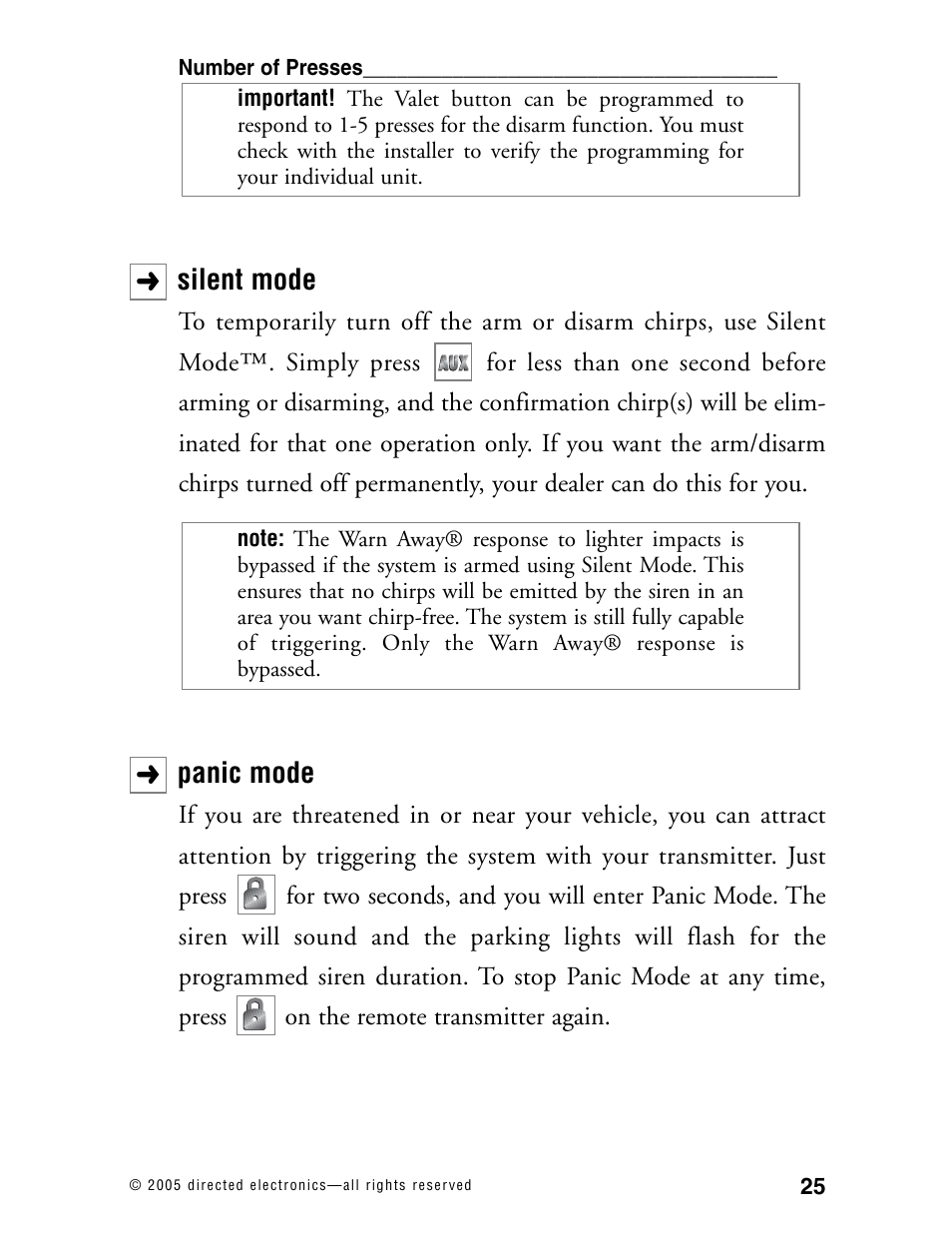 Directed Electronics 881XP User Manual | Page 28 / 57