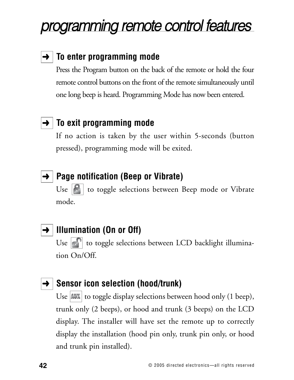 Directed Electronics 881XP User Manual | Page 45 / 57