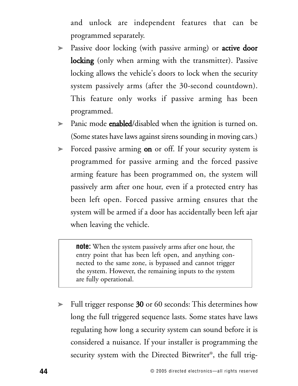 Directed Electronics 881XP User Manual | Page 47 / 57