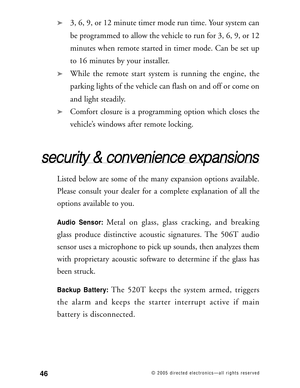 Directed Electronics 881XP User Manual | Page 49 / 57