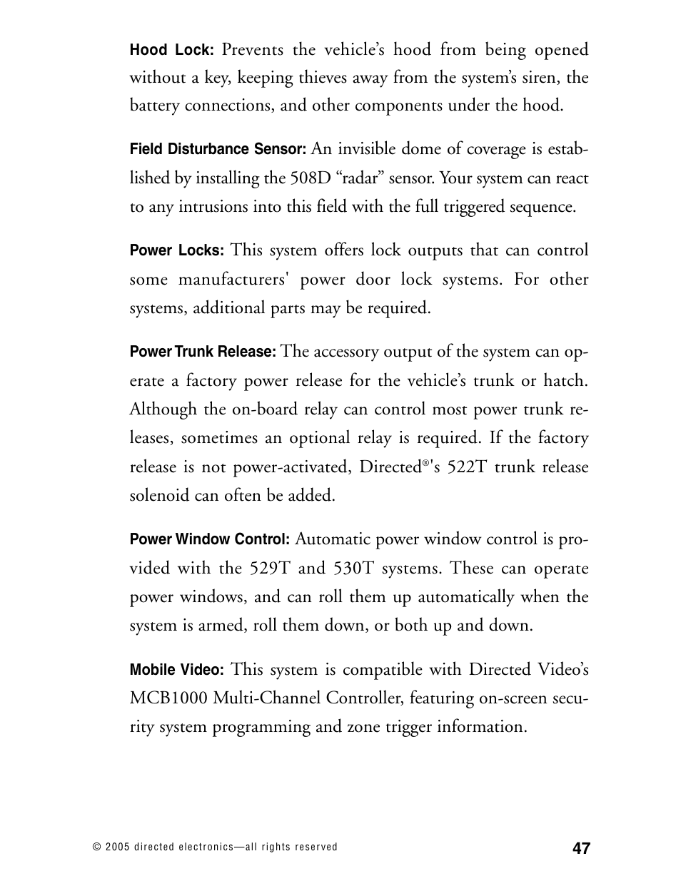 Directed Electronics 881XP User Manual | Page 50 / 57