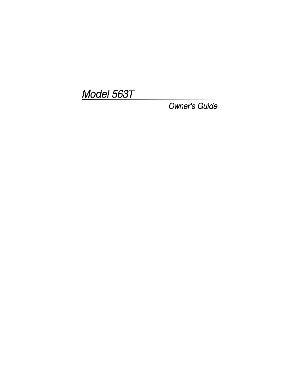 Directed Electronics 563T User Manual | 45 pages