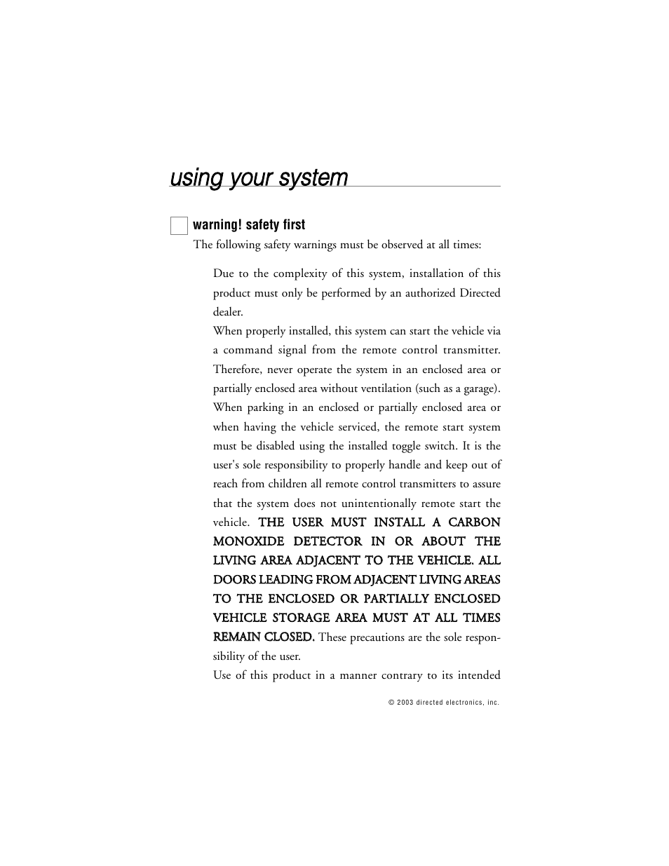 Uussiin ng g yyo ou urr ssyysstte em m | Directed Electronics 563T User Manual | Page 11 / 45