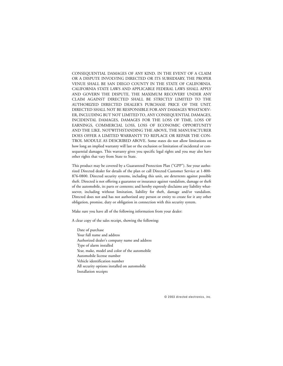 Directed Electronics 563T User Manual | Page 3 / 45