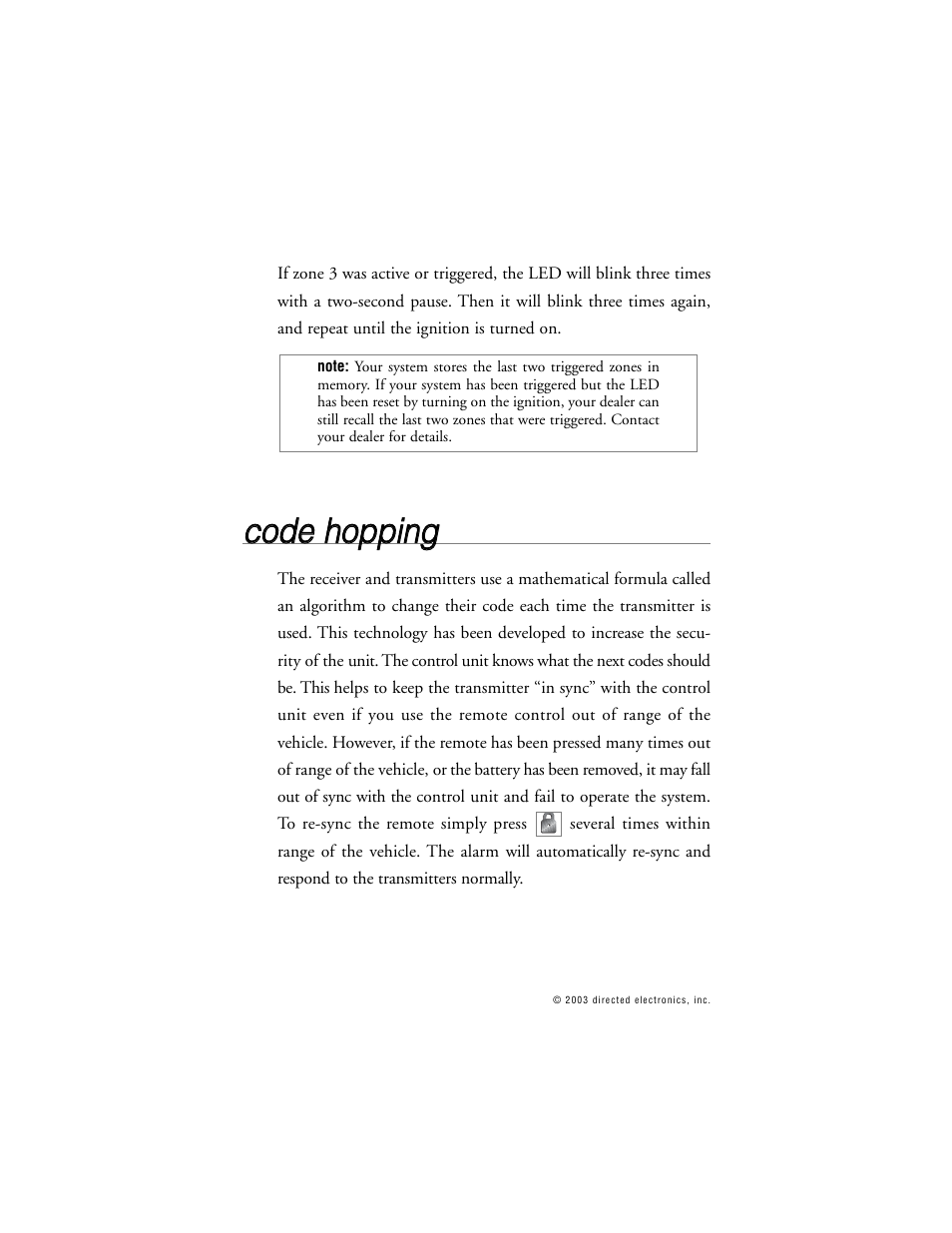 Cco od de e h ho op pp piin ng g | Directed Electronics 563T User Manual | Page 31 / 45