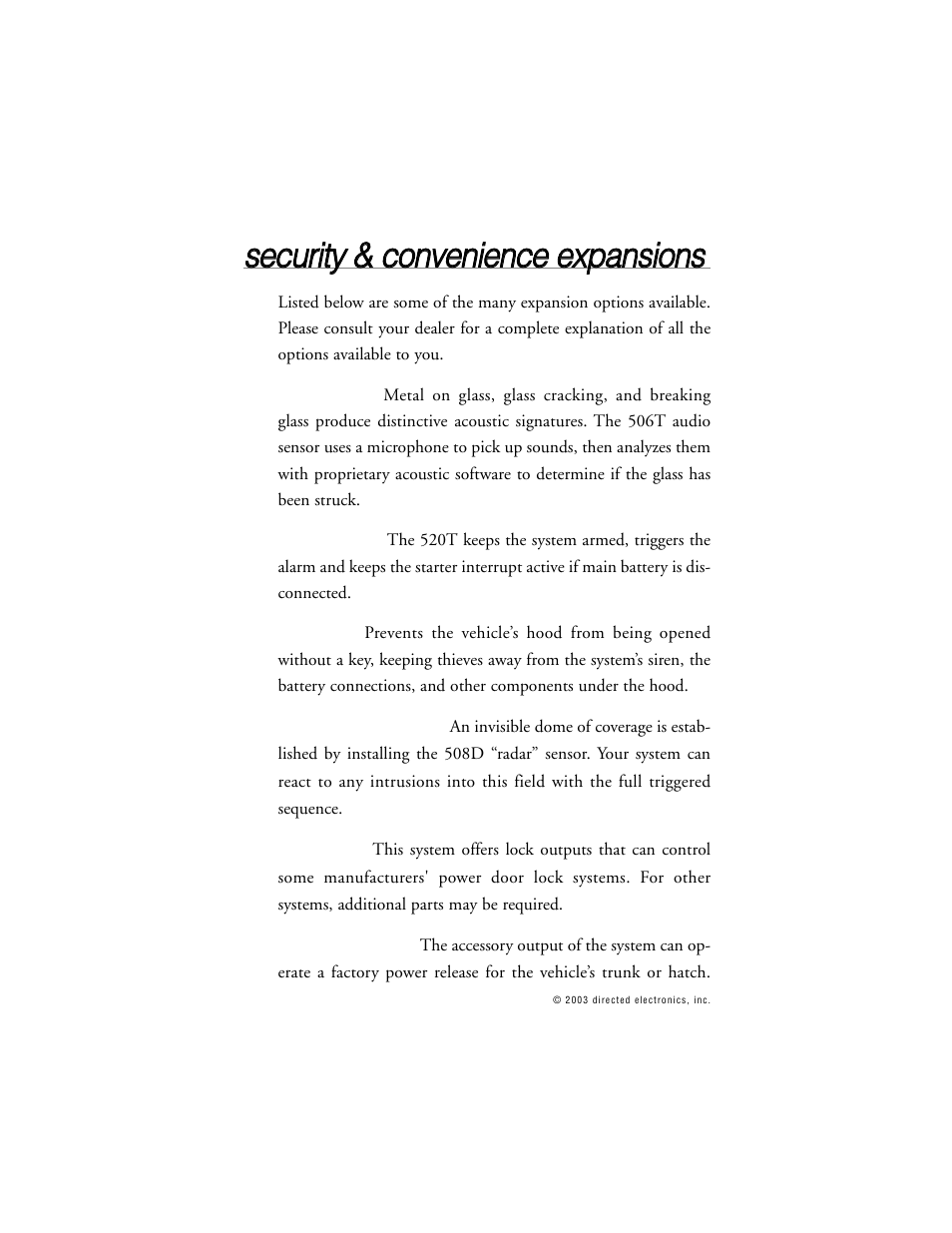 Directed Electronics 563T User Manual | Page 37 / 45