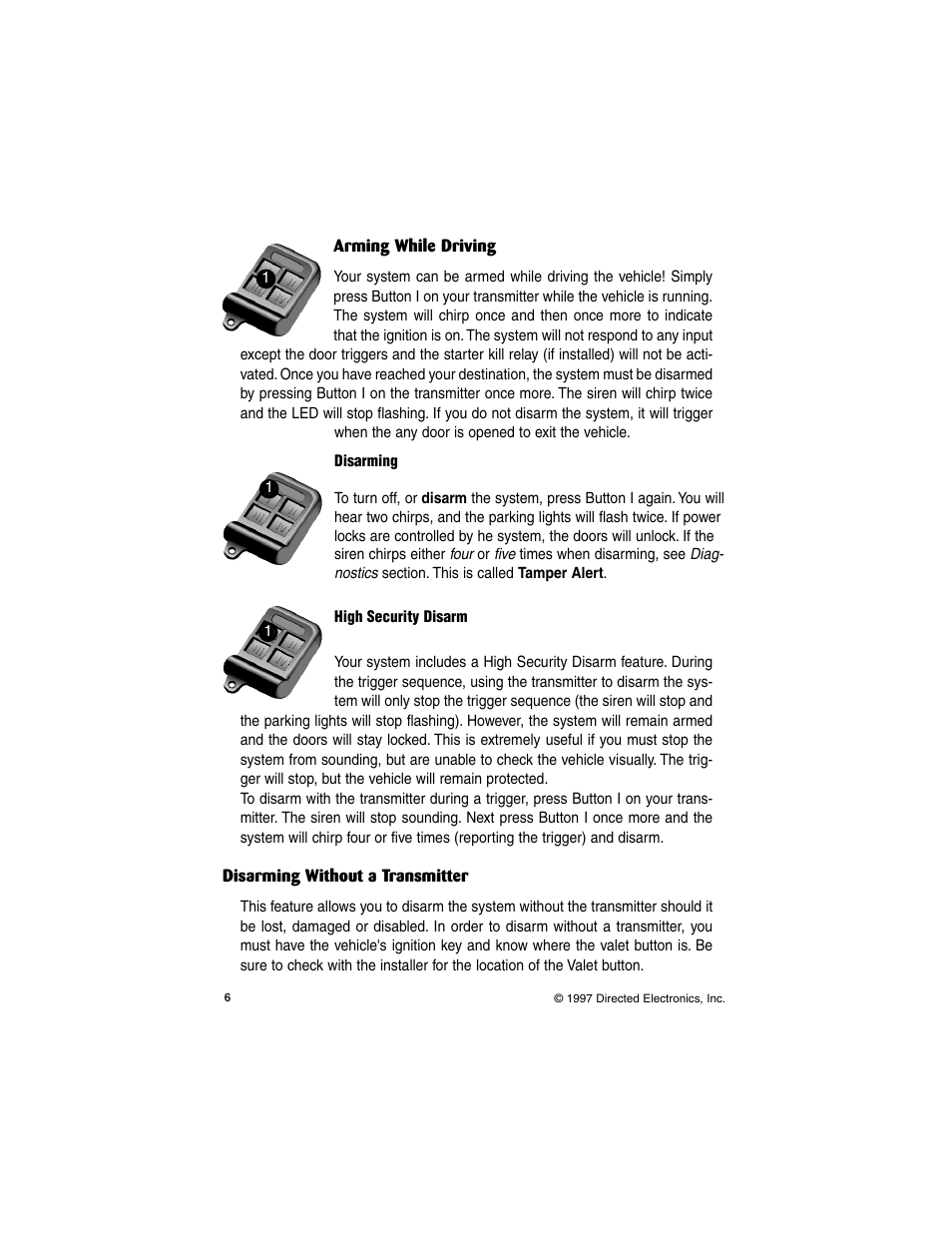 Directed Electronics 6500HF User Manual | Page 6 / 20