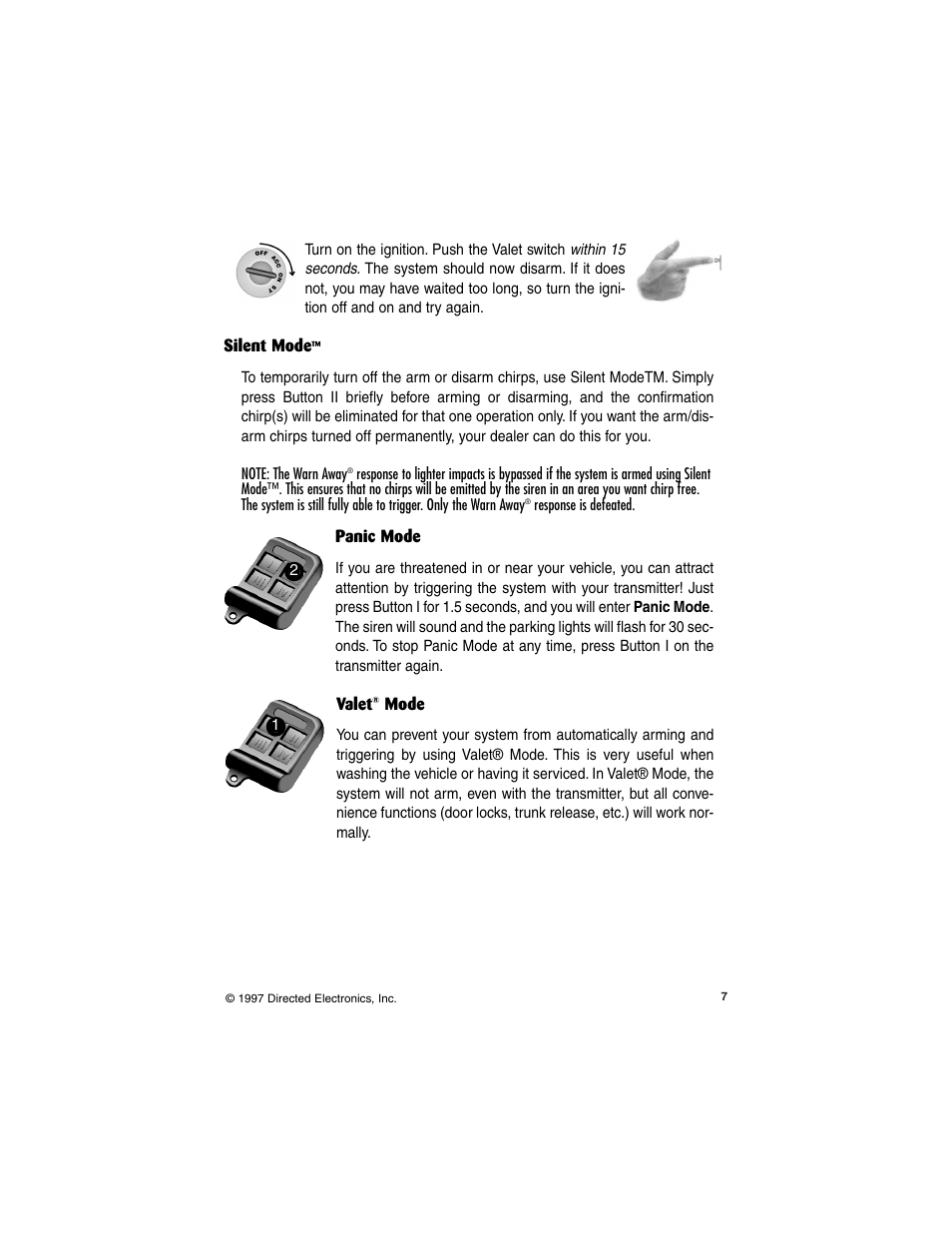 Directed Electronics 6500HF User Manual | Page 7 / 20