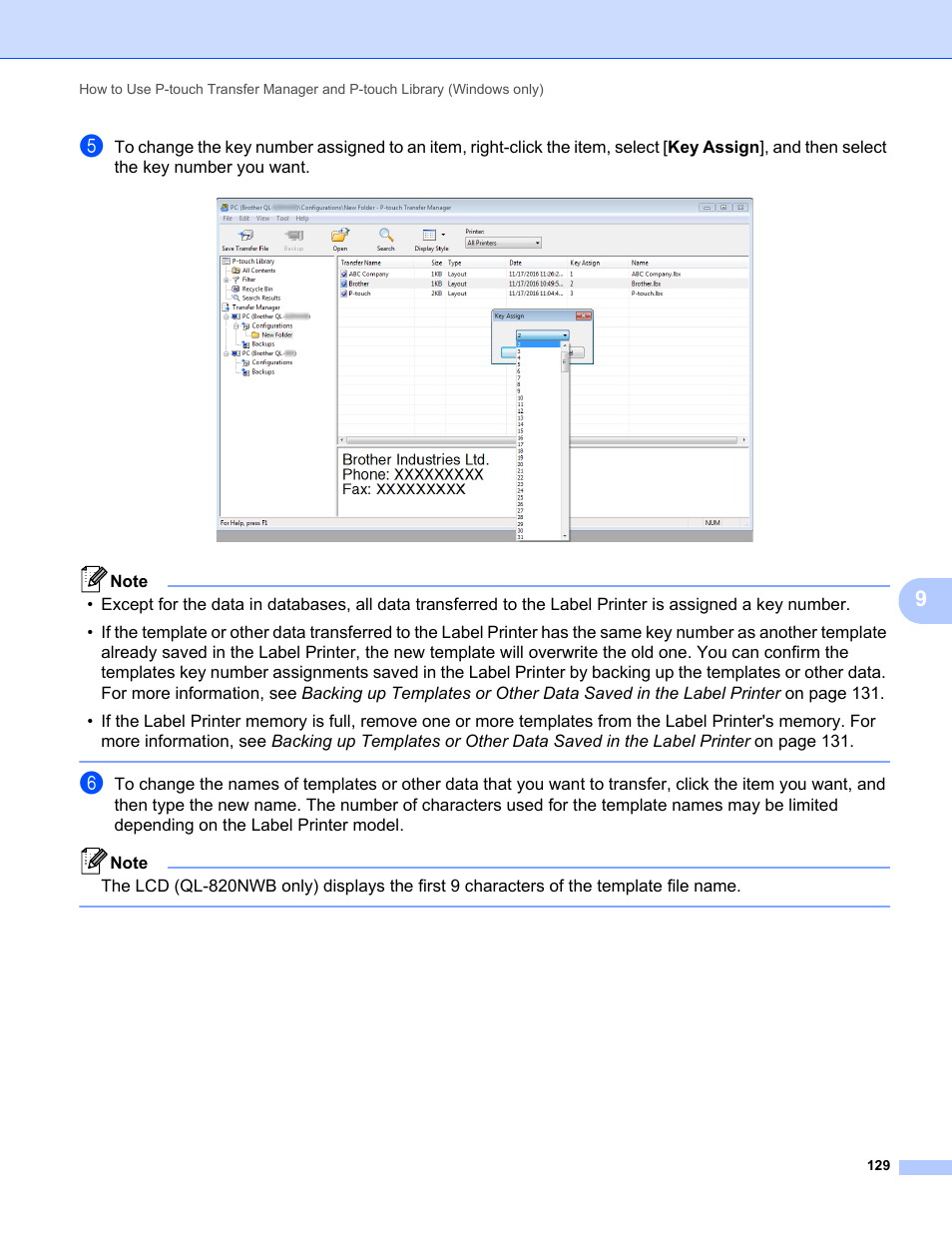 Brother QL-810W Ultra-Fast Label Printer with Wireless Networking User Manual | Page 139 / 214