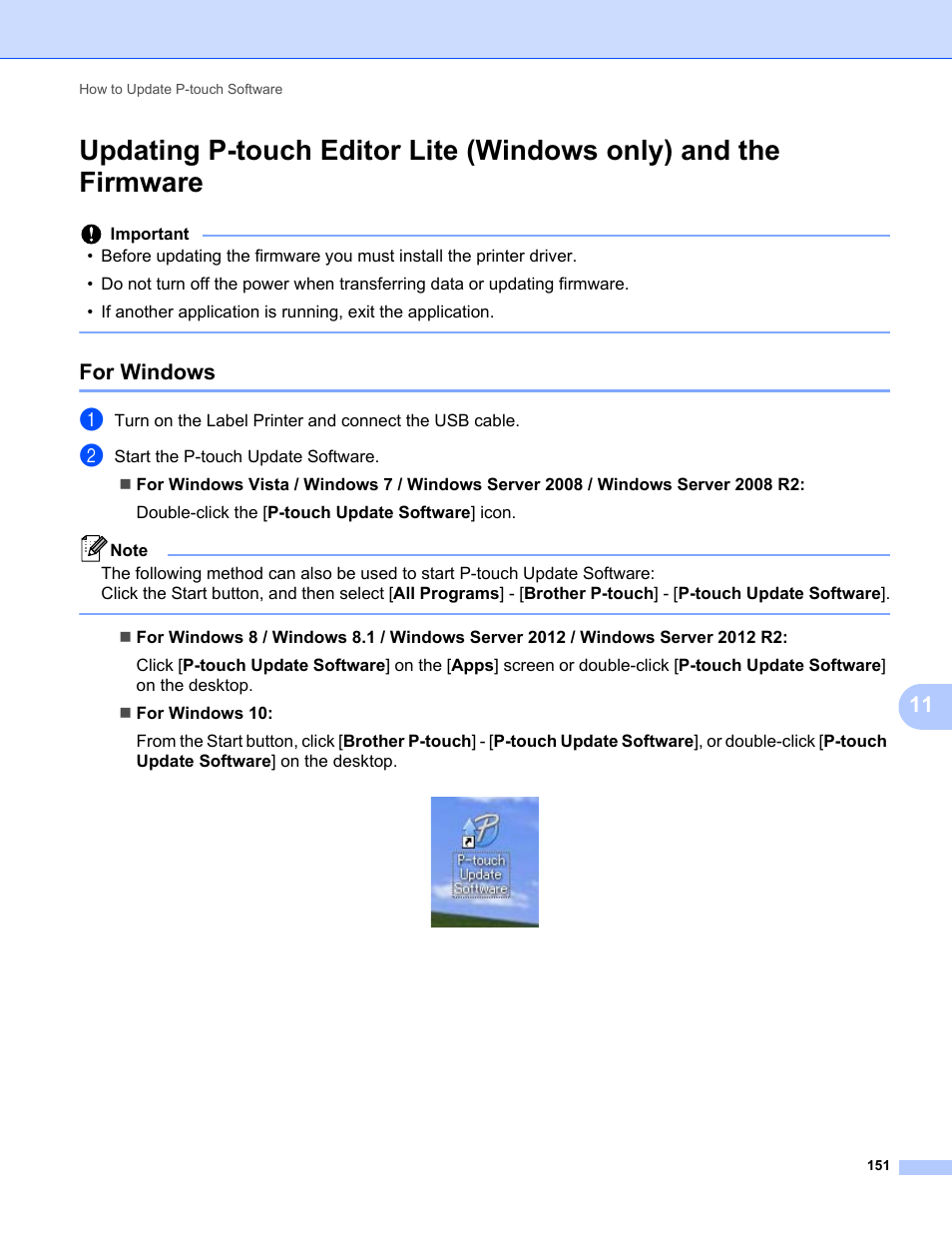 For windows | Brother QL-810W Ultra-Fast Label Printer with Wireless Networking User Manual | Page 161 / 214