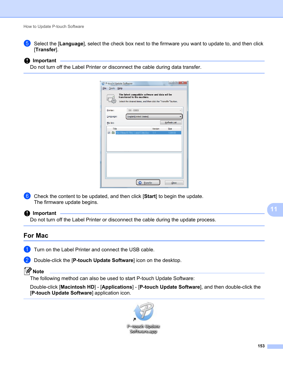 For mac | Brother QL-810W Ultra-Fast Label Printer with Wireless Networking User Manual | Page 163 / 214