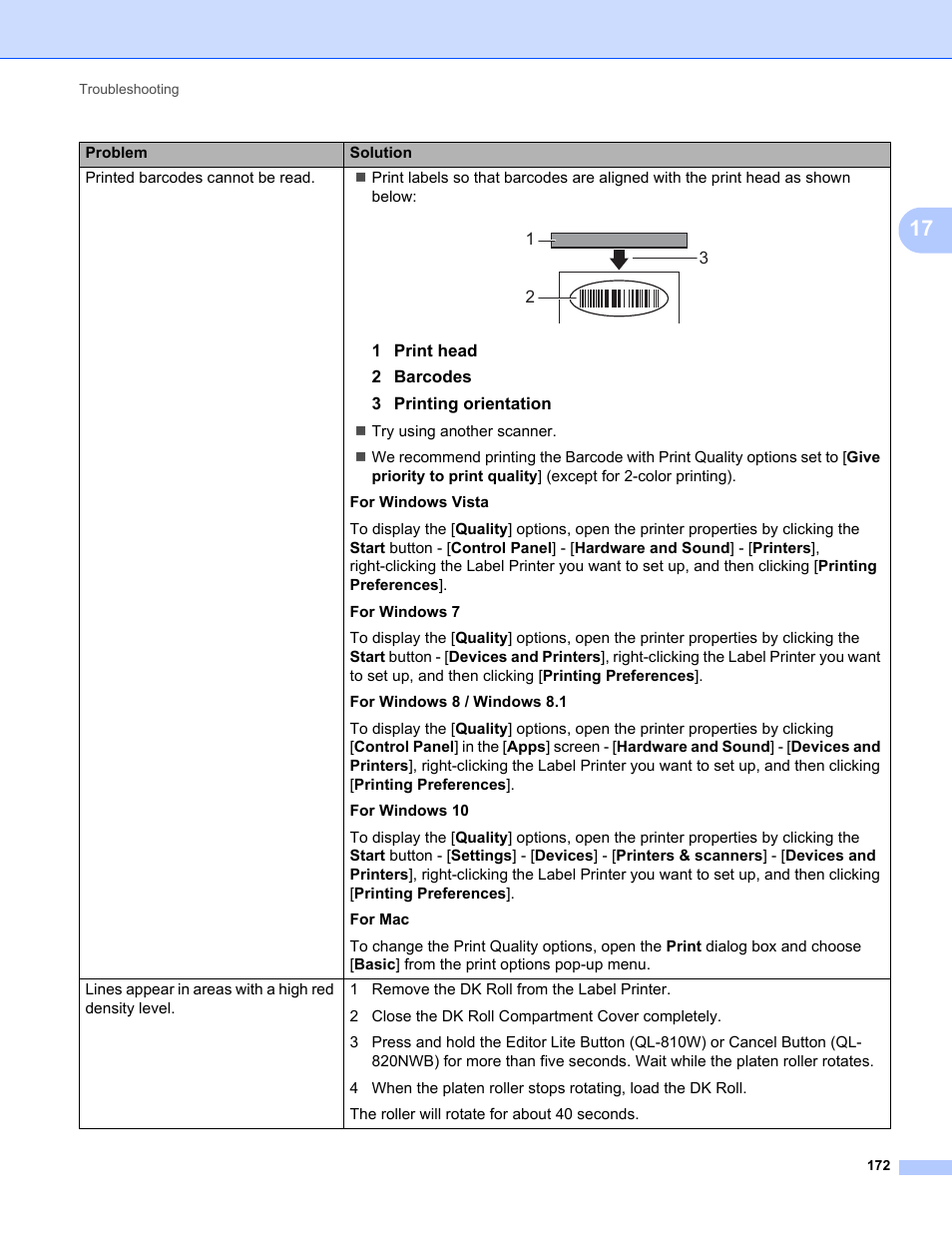 Brother QL-810W Ultra-Fast Label Printer with Wireless Networking User Manual | Page 182 / 214