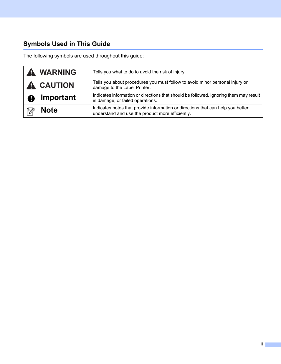 Important, Warning caution | Brother QL-810W Ultra-Fast Label Printer with Wireless Networking User Manual | Page 3 / 214