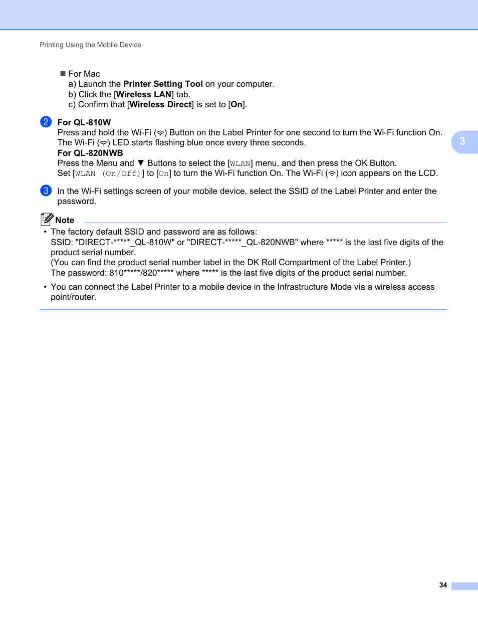 Brother QL-810W Ultra-Fast Label Printer with Wireless Networking User Manual | Page 44 / 214