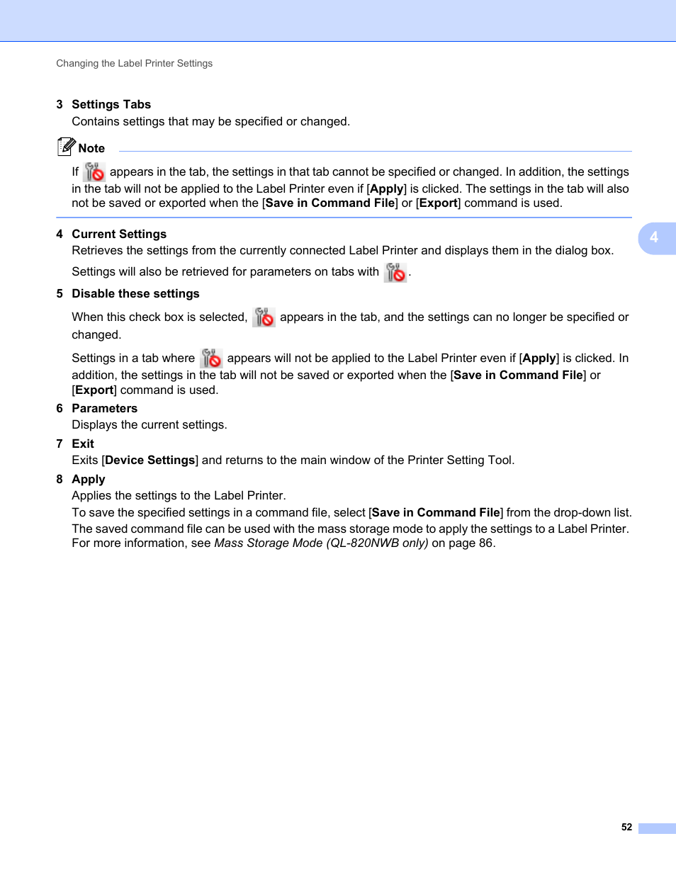 Brother QL-810W Ultra-Fast Label Printer with Wireless Networking User Manual | Page 62 / 214