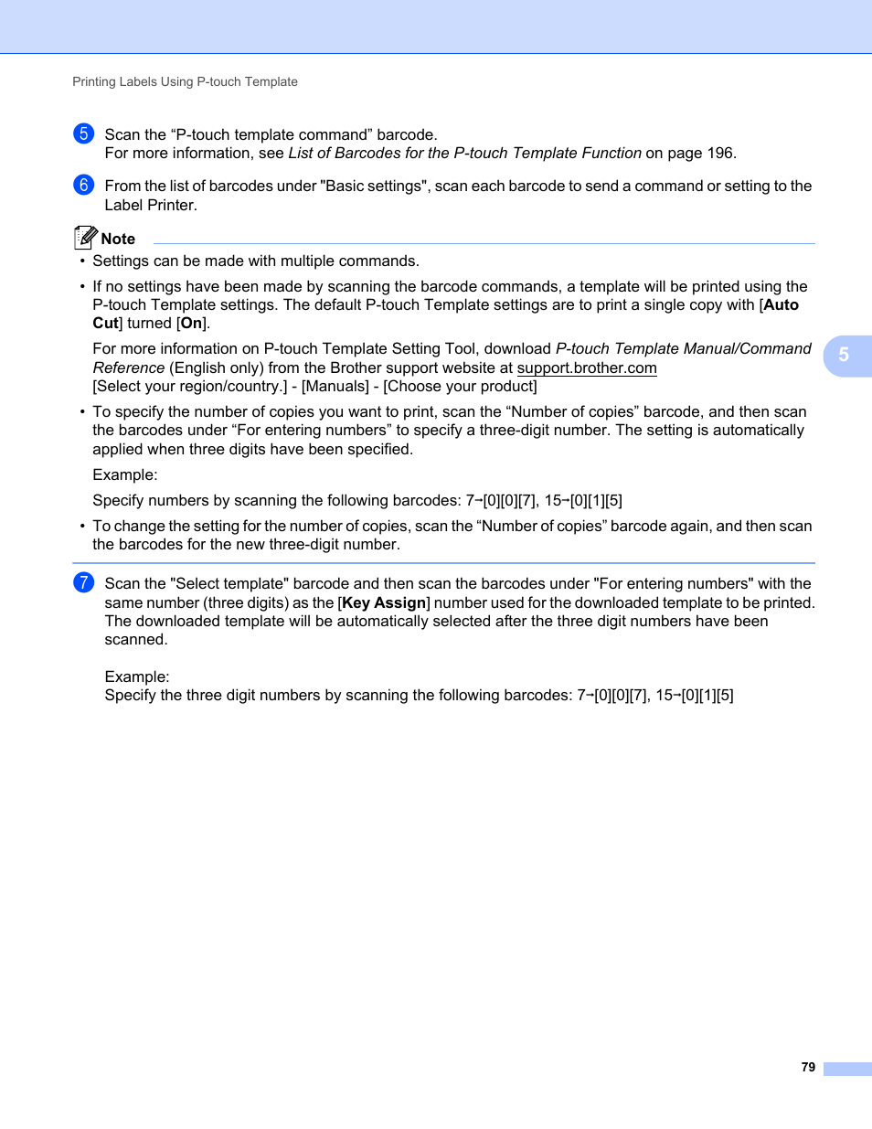 Brother QL-810W Ultra-Fast Label Printer with Wireless Networking User Manual | Page 89 / 214