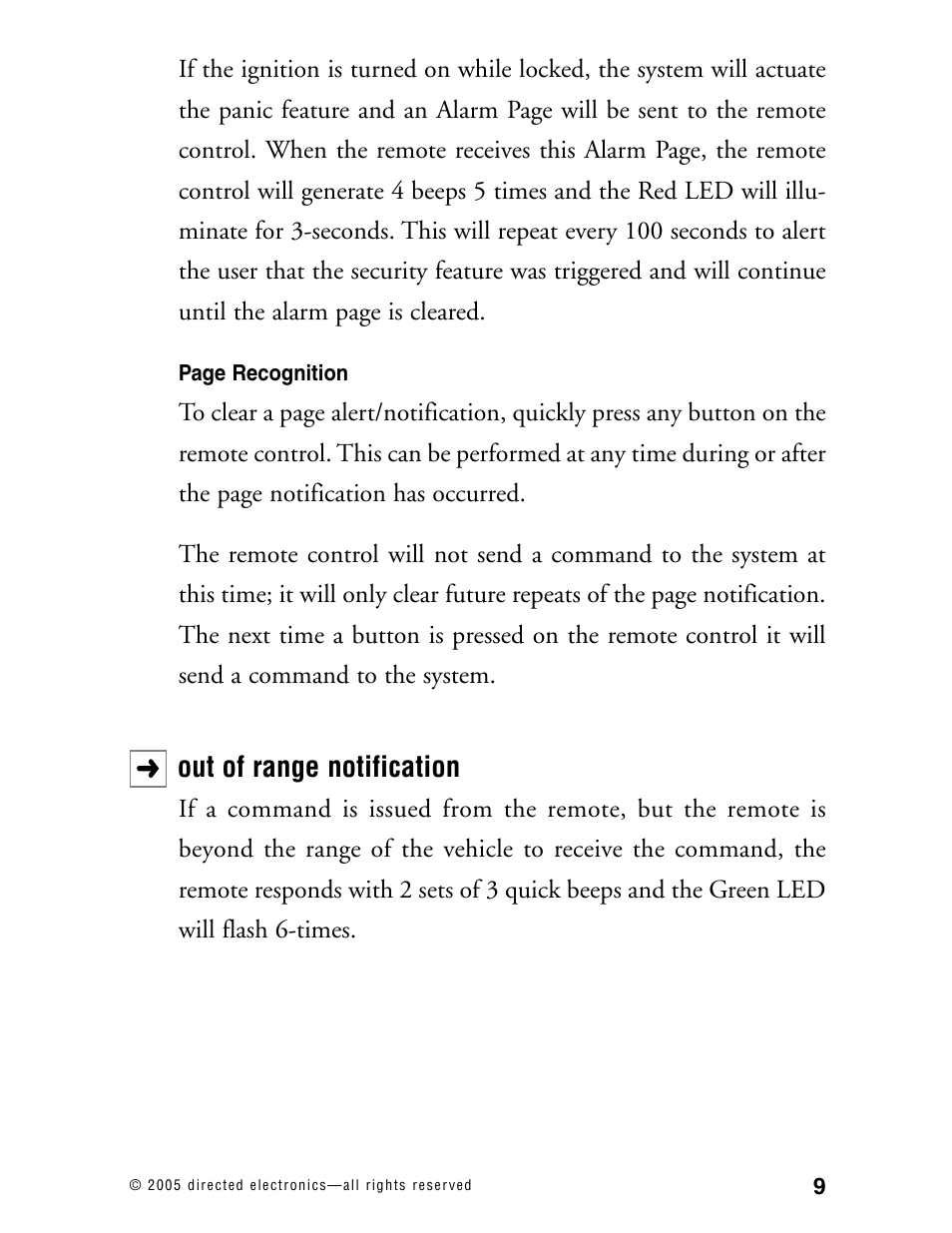 Directed Electronics 571XV User Manual | Page 12 / 39