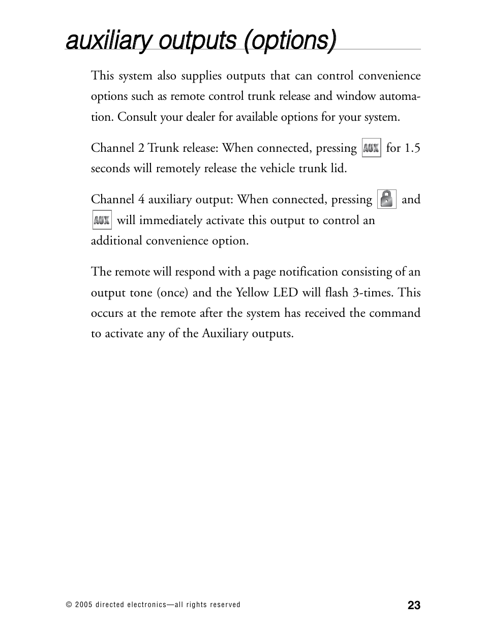 Directed Electronics 571XV User Manual | Page 26 / 39