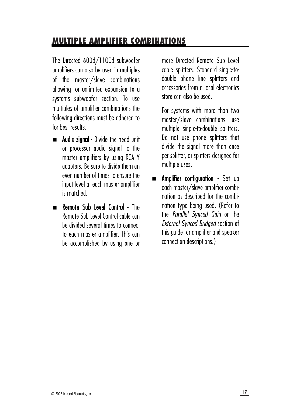 Directed Electronics 1100d User Manual | Page 17 / 20