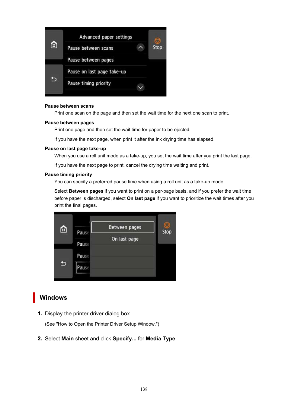 Windows | Canon imagePROGRAF TX-3100 36" Printer with Basket User Manual | Page 138 / 1073
