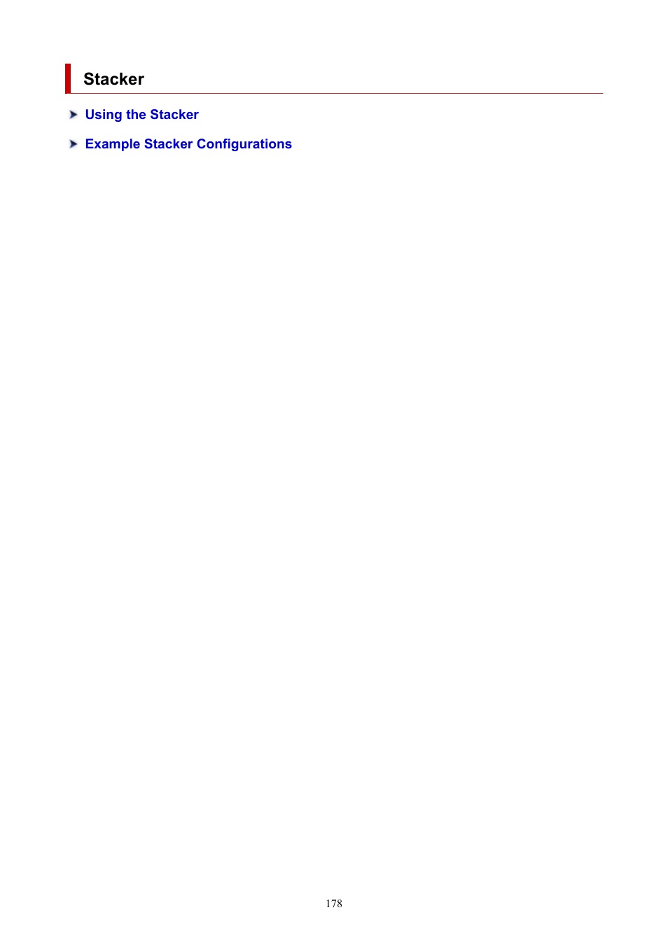 Stacker | Canon imagePROGRAF TX-3100 36" Printer with Basket User Manual | Page 178 / 1073
