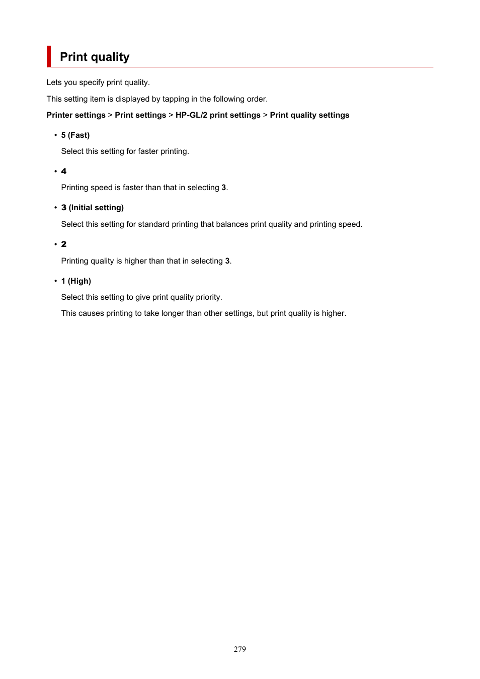 Print quality | Canon imagePROGRAF TX-3100 36" Printer with Basket User Manual | Page 279 / 1073