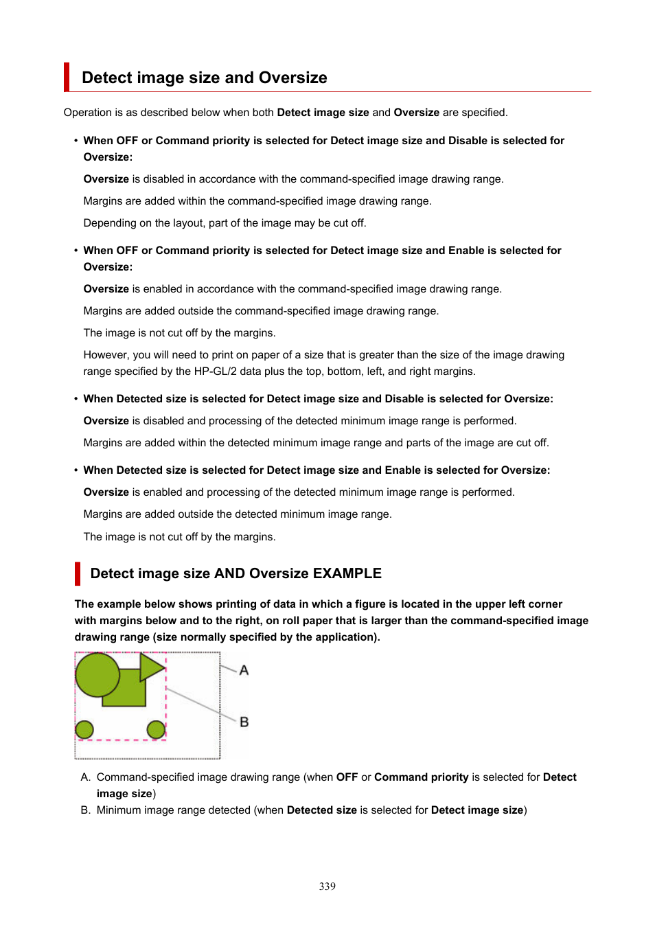 Detect image size and oversize, Detect image size and oversize example | Canon imagePROGRAF TX-3100 36" Printer with Basket User Manual | Page 339 / 1073