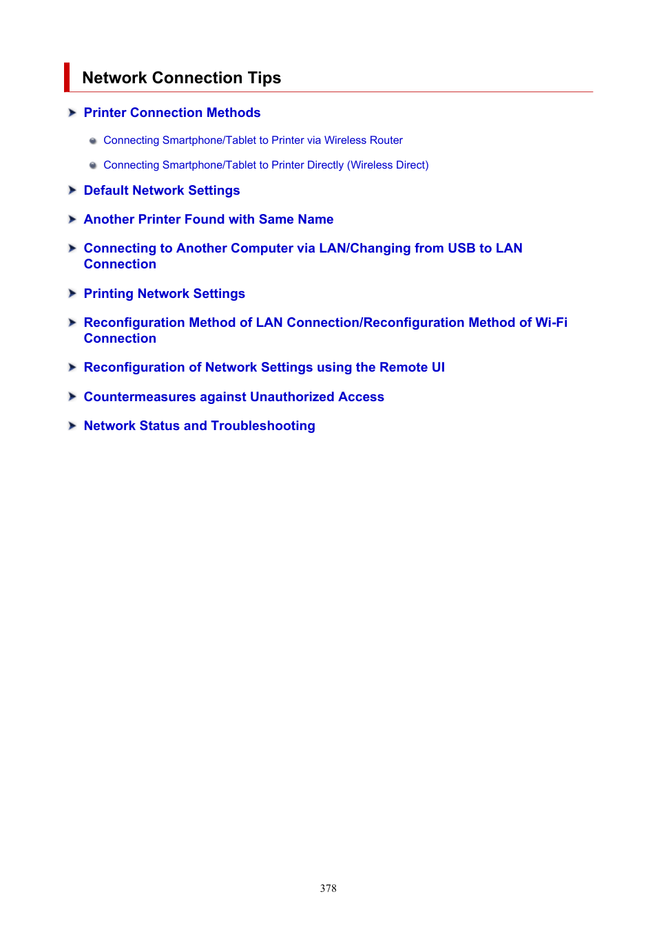 Network connection tips | Canon imagePROGRAF TX-3100 36" Printer with Basket User Manual | Page 378 / 1073