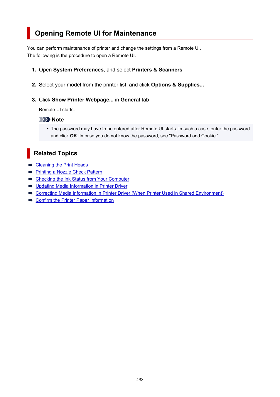 Opening remote ui for maintenance | Canon imagePROGRAF TX-3100 36" Printer with Basket User Manual | Page 498 / 1073