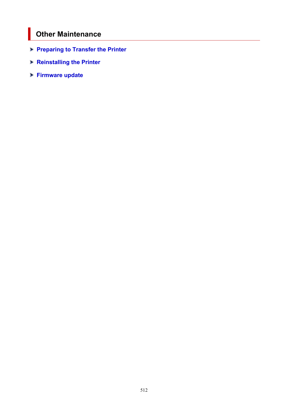 Other maintenance | Canon imagePROGRAF TX-3100 36" Printer with Basket User Manual | Page 512 / 1073