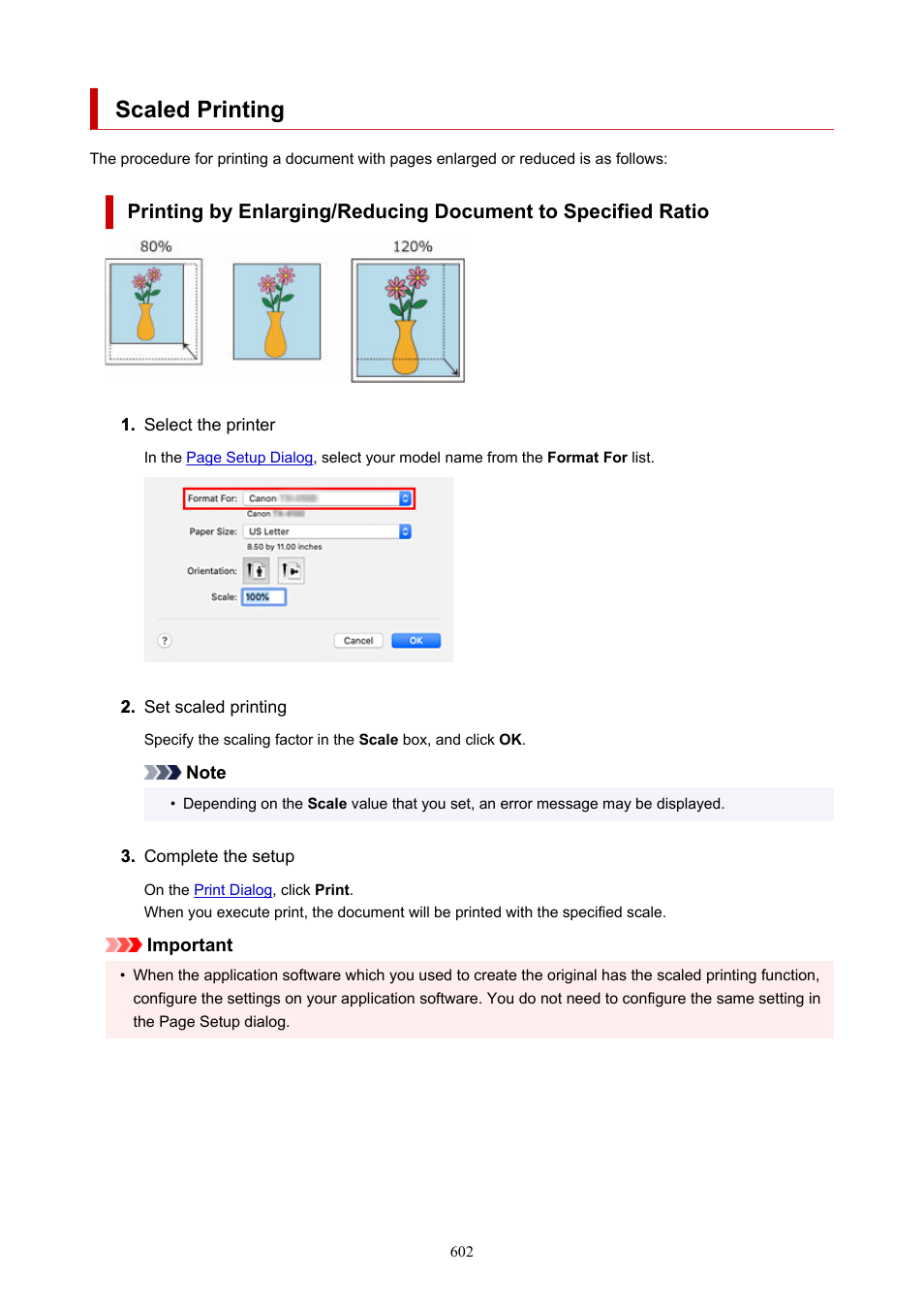Scaled printing | Canon imagePROGRAF TX-3100 36" Printer with Basket User Manual | Page 602 / 1073