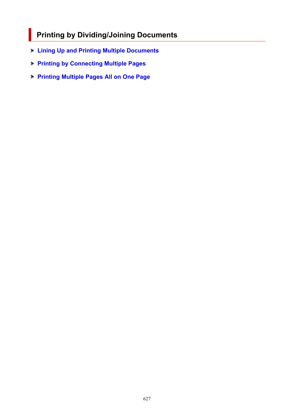 Printing by dividing/joining documents | Canon imagePROGRAF TX-3100 36" Printer with Basket User Manual | Page 627 / 1073