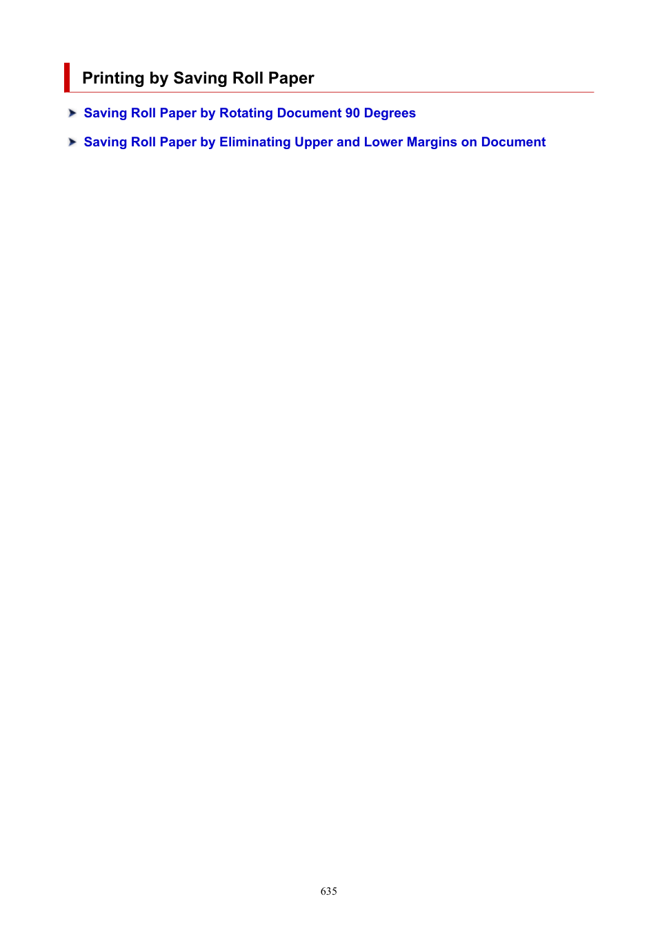 Printing by saving roll paper | Canon imagePROGRAF TX-3100 36" Printer with Basket User Manual | Page 635 / 1073