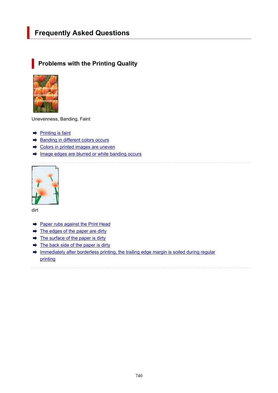 Frequently asked questions | Canon imagePROGRAF TX-3100 36" Printer with Basket User Manual | Page 740 / 1073