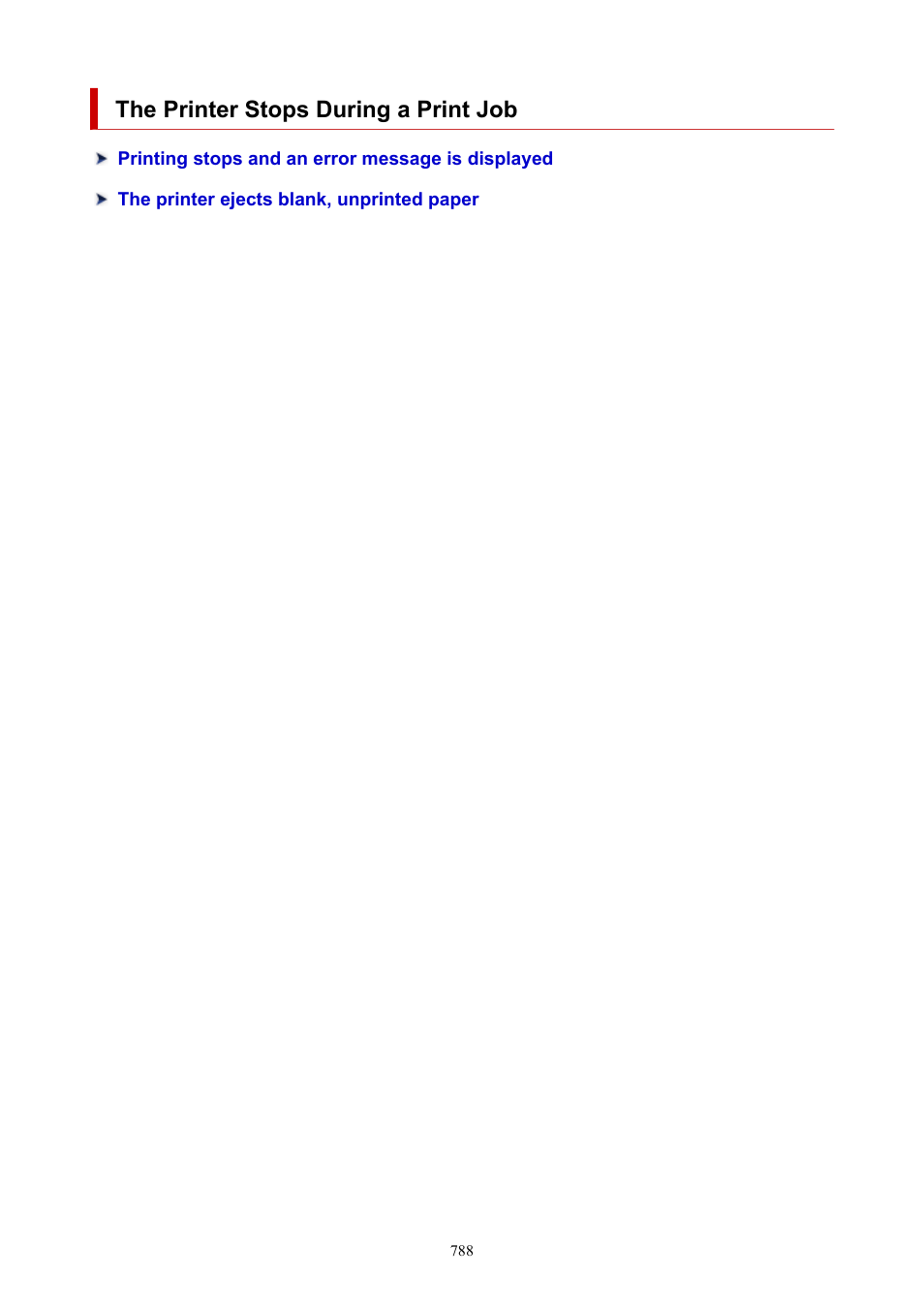 The printer stops during a print job | Canon imagePROGRAF TX-3100 36" Printer with Basket User Manual | Page 788 / 1073