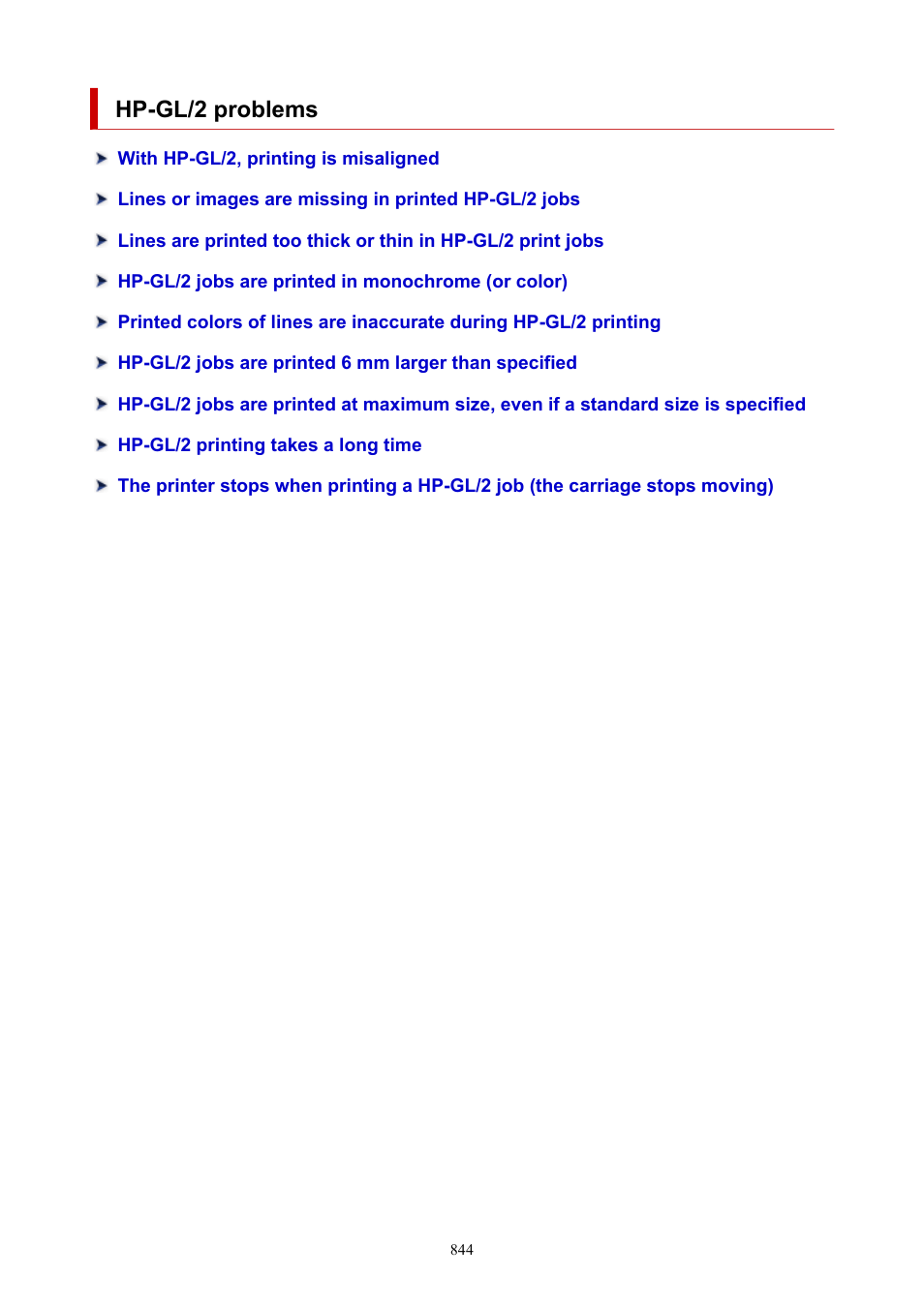 Hp-gl/2 problems | Canon imagePROGRAF TX-3100 36" Printer with Basket User Manual | Page 844 / 1073