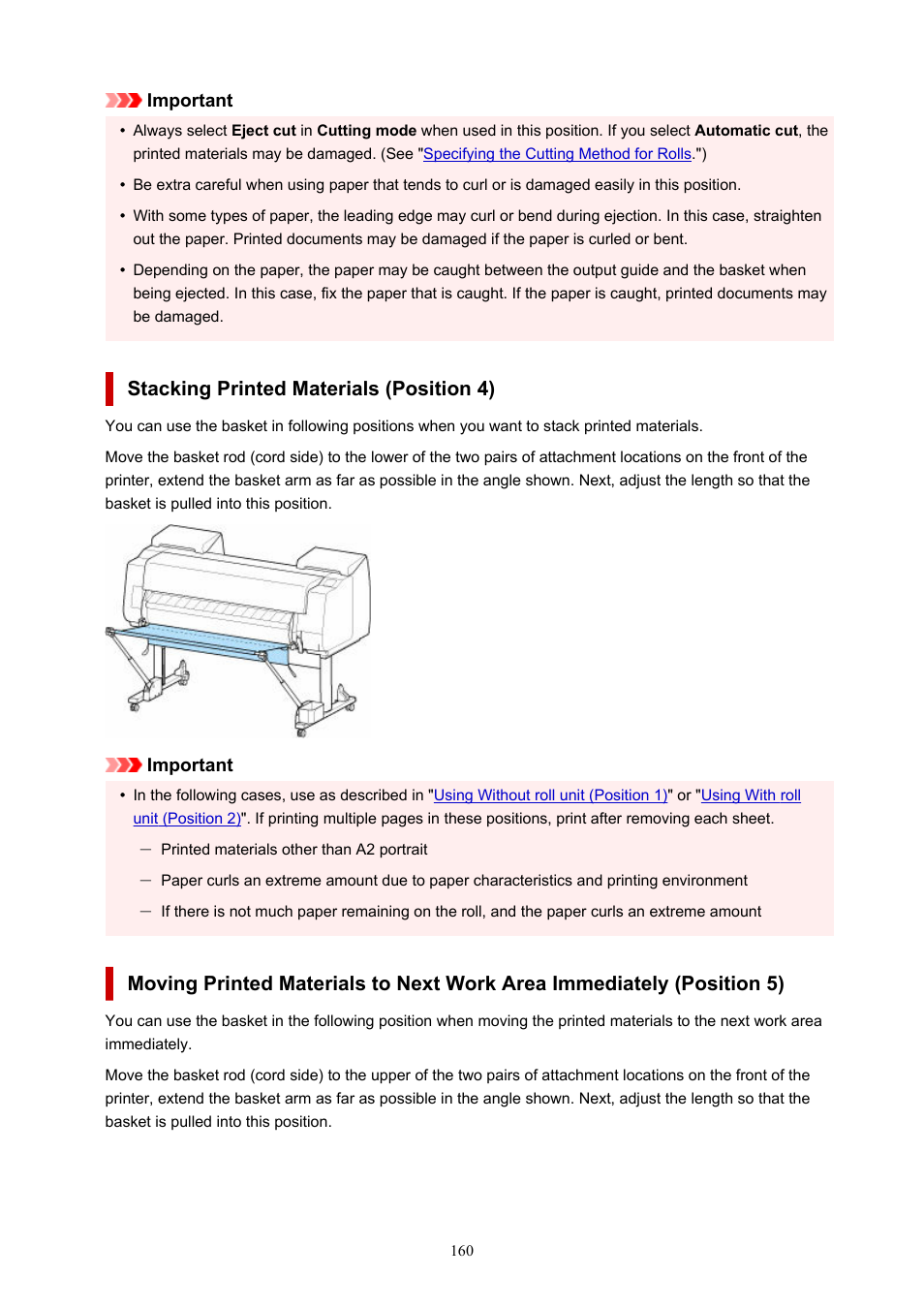 Stacking printed materials (position 4) | Canon imagePROGRAF GP-4000 User Manual | Page 160 / 1015