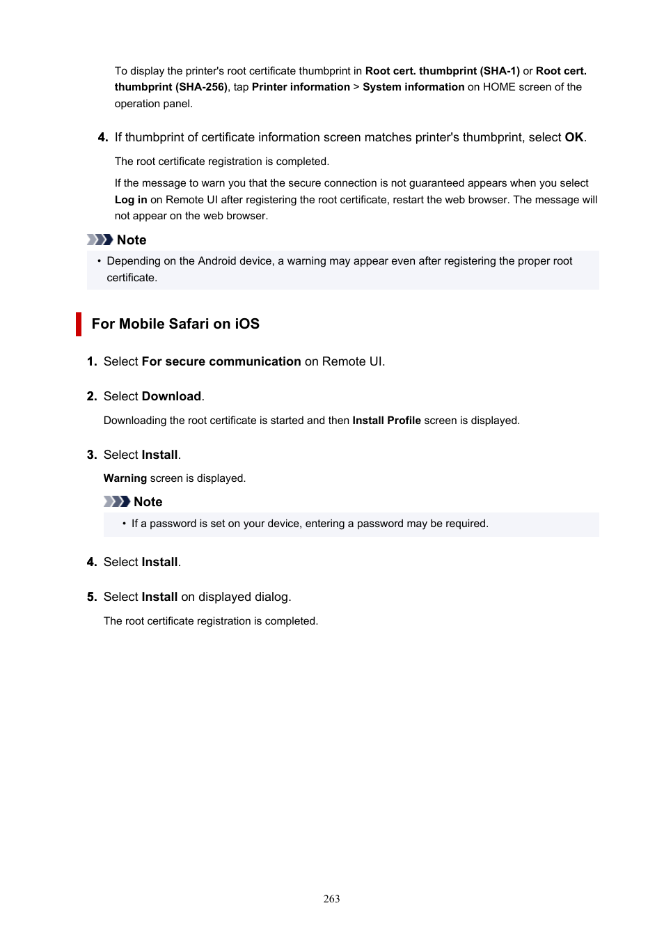 For mobile safari on ios | Canon imagePROGRAF GP-4000 User Manual | Page 263 / 1015