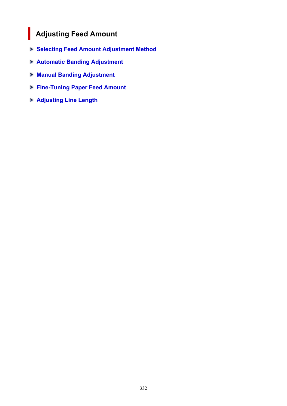 Adjusting feed amount | Canon imagePROGRAF GP-4000 User Manual | Page 332 / 1015