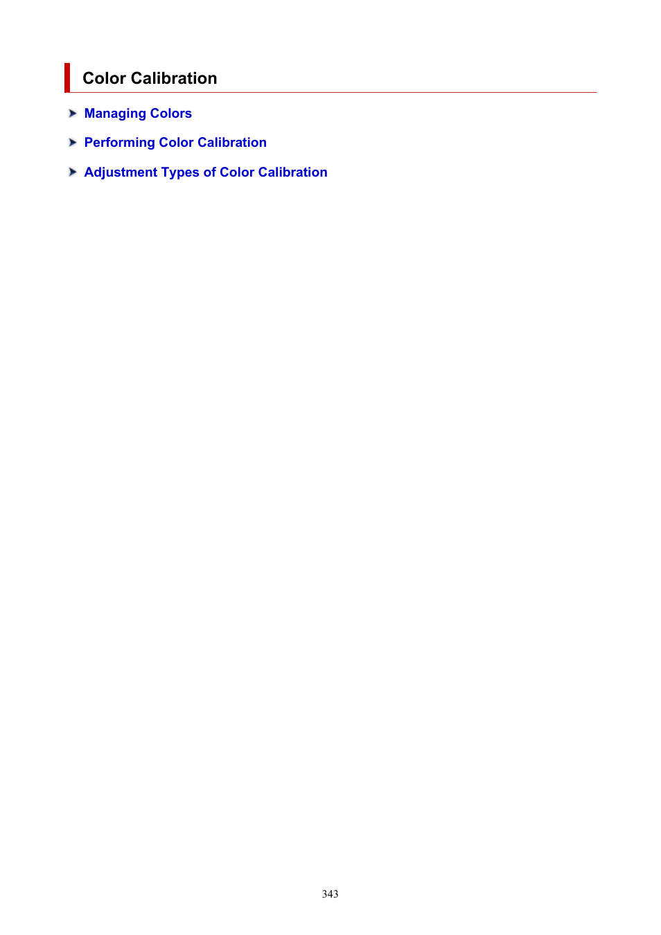 Color calibration | Canon imagePROGRAF GP-4000 User Manual | Page 343 / 1015