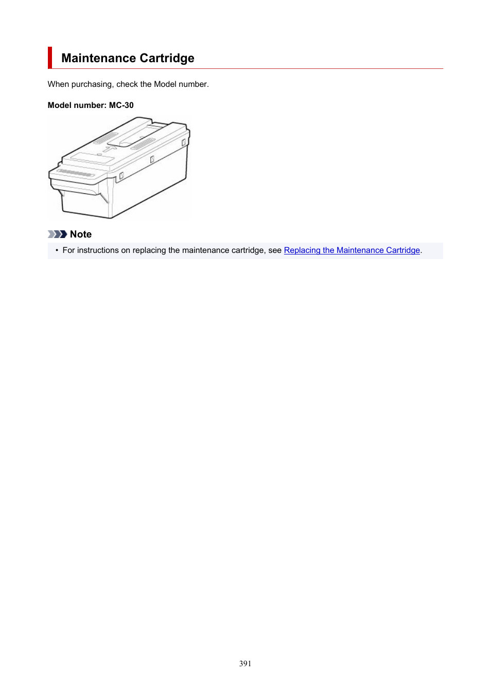 Maintenance cartridge | Canon imagePROGRAF GP-4000 User Manual | Page 391 / 1015