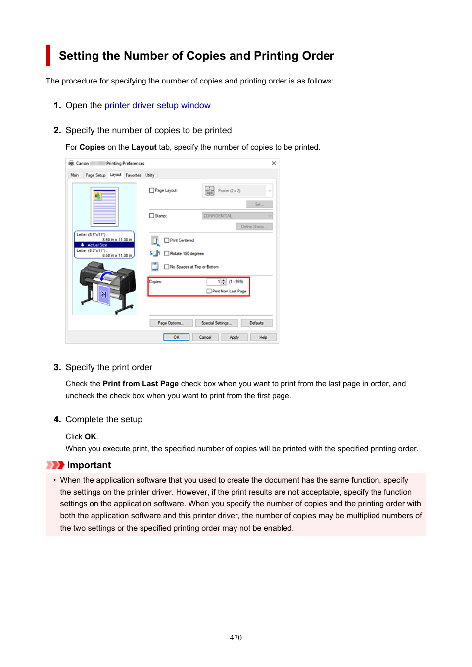 Setting the number of copies and printing order | Canon imagePROGRAF GP-4000 User Manual | Page 470 / 1015