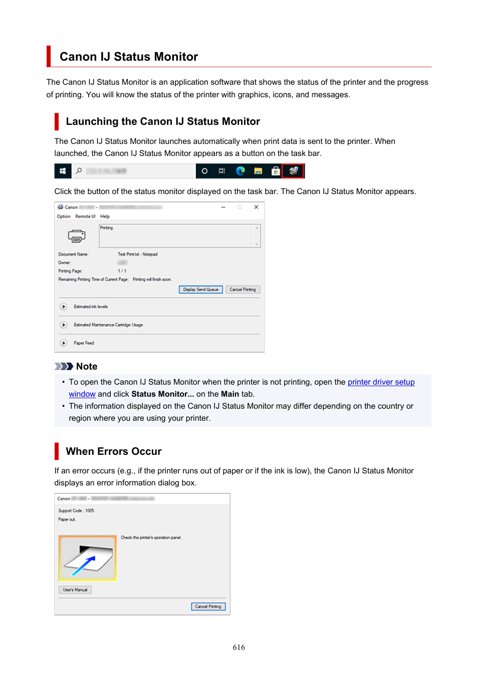 Canon ij status monitor | Canon imagePROGRAF GP-4000 User Manual | Page 616 / 1015