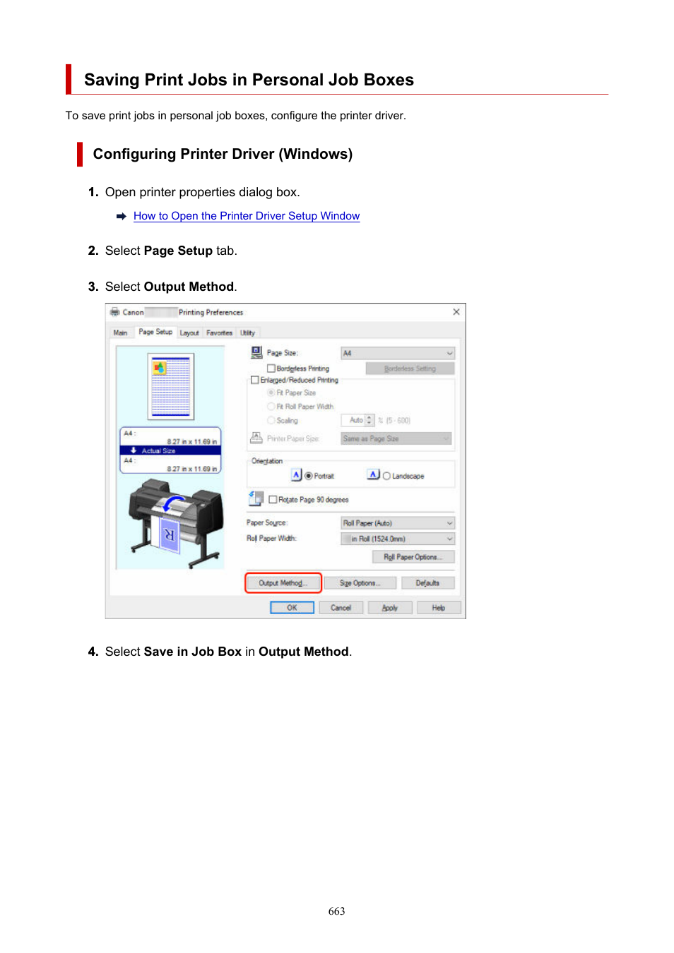 Saving print jobs in personal job boxes, Saving print jobs on personal job boxes | Canon imagePROGRAF GP-4000 User Manual | Page 663 / 1015